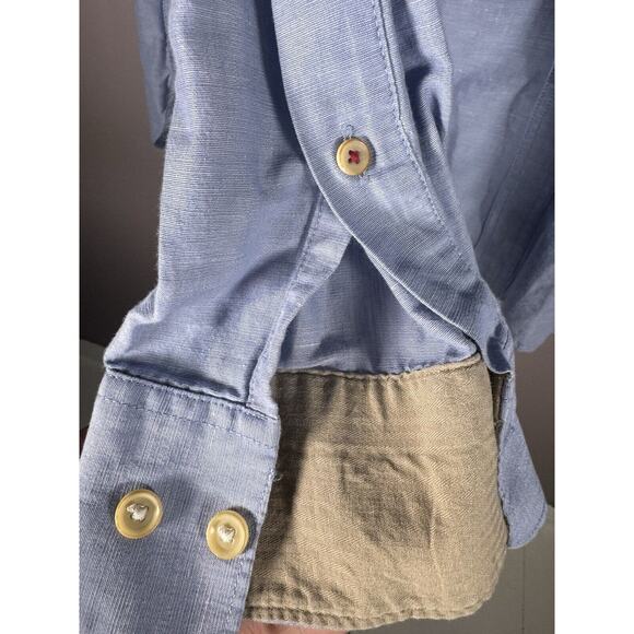 Men’s Banana Republic Denim Button Up Shirt Medium - Picture 4 of 6